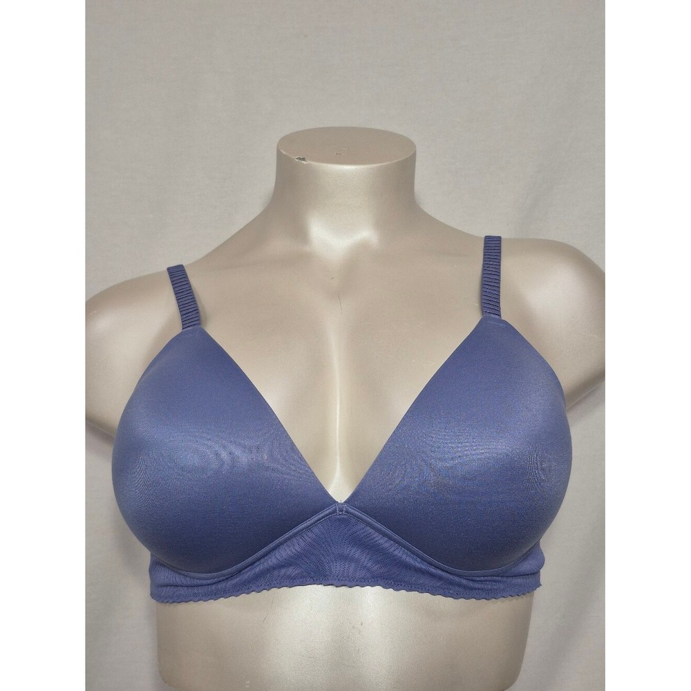 Vanity Fair 77164 Effortless Wire Free Bra Blue 42B Racerback Convertible